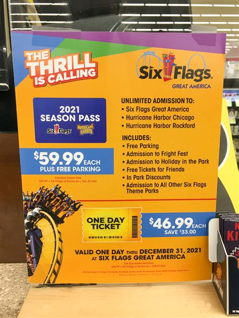 six flags tickets price